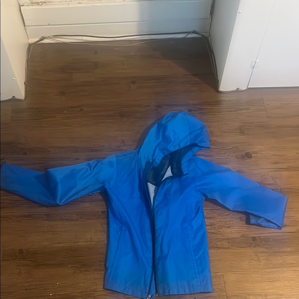 Columbia Blue Raincoat Waterproof Lightweight Jacket